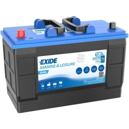 Batería Exide ER570 12V 120Ah 760A – Dual arranque y servicio