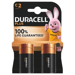 Batterie Alcaline Duracell C LR14 MN1400 Plus Power (2 Unità)