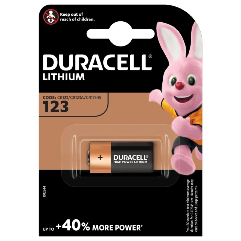 Batterie Duracell CR123A Ultra Lithium (1 Unità)
