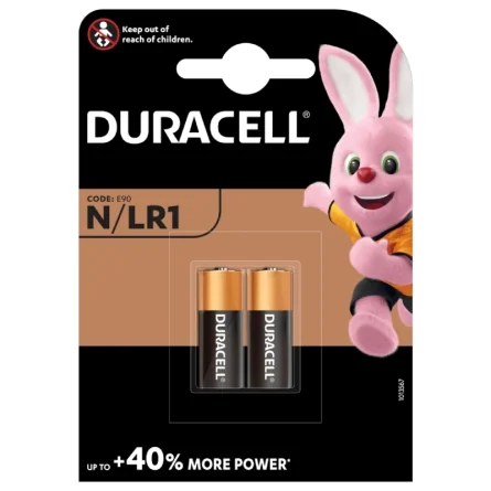 Batterie Alcaline Duracell N LR1 E90 Plus Power (2 Unità)
