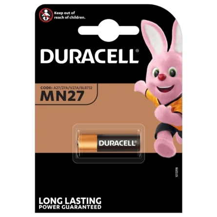 Pilas Alcalinas Duracell MN27 Long Lasting Power (1 Unidad)