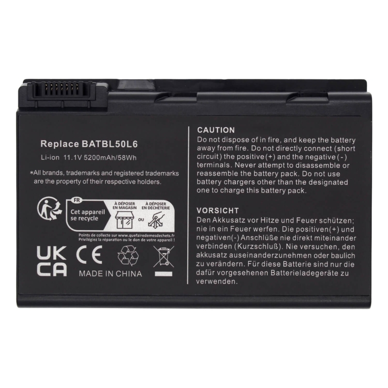 Batteria del computer portatile per ACER BATBL50L4 BATBL50L6 BATBL50L8 BATBL50L8H BATCL50L4 11.1V