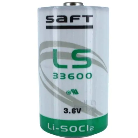 Batteria al Litio Standard D Saft LS 33600 3.6V Li-SOCl2