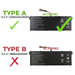 Laptop-Akku ACER ASPIRE V3-371 V3-111 ES1-511 B115-M | AC14B18J