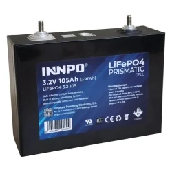 Cella INNPO Prismatic LiFePO4 3.2V 105Ah