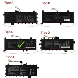 Batería para portátil ASUS VIVOBOOK F412DA X412FJ X412FA X412UA X512F C21N1818