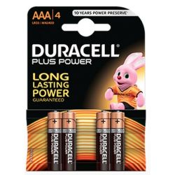 Duracell Plus Power AAA LR3 Batterien (4 Stück)