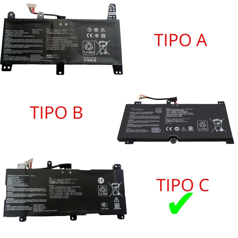 Batería para portátil ASUS ROG STRIX C41N1731 TYPE-C